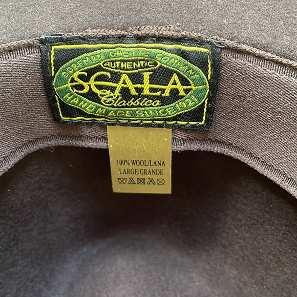 Scala Classico brown wool felt fedora - Picture 7 of 12